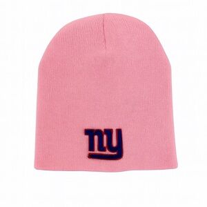 Pink New York Giants Beanie Winter Hat – One Size NFL Football Team Logo